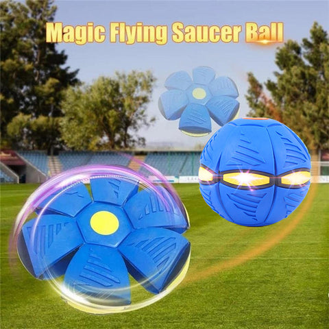 Flygande tefat-boll för hundar med ljus